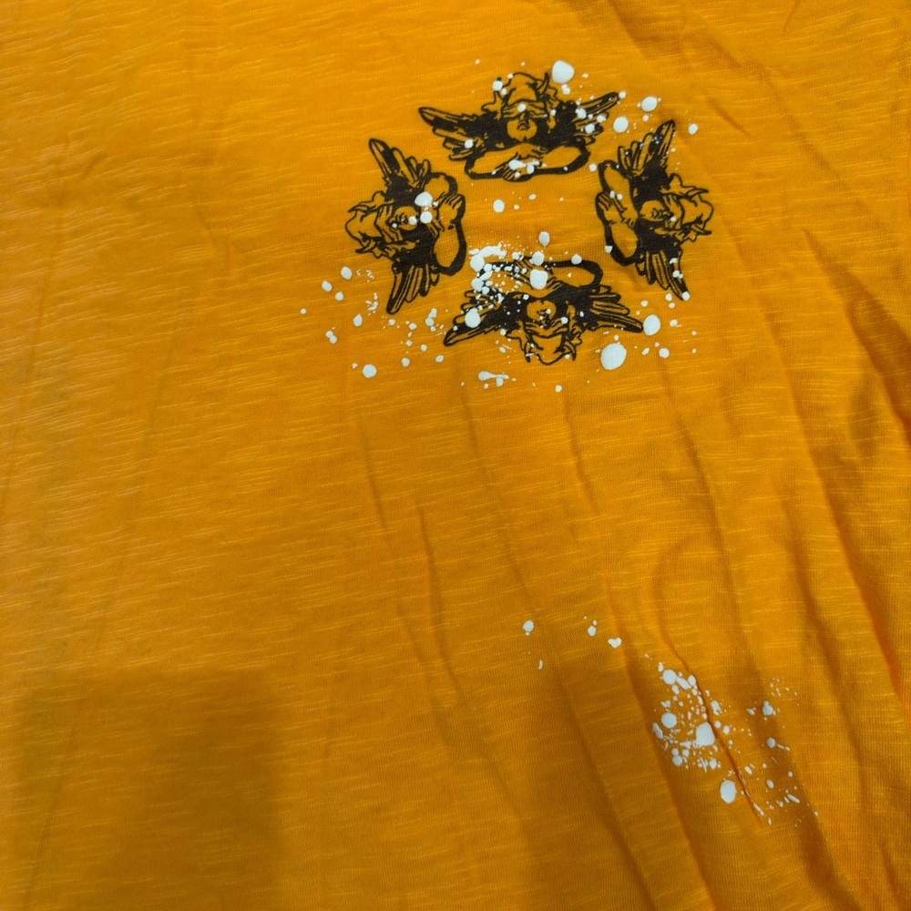 Oversized Boys Lie Mustard Graphic Tee - Flaw - Picture 3 of 10